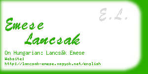 emese lancsak business card