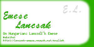 emese lancsak business card